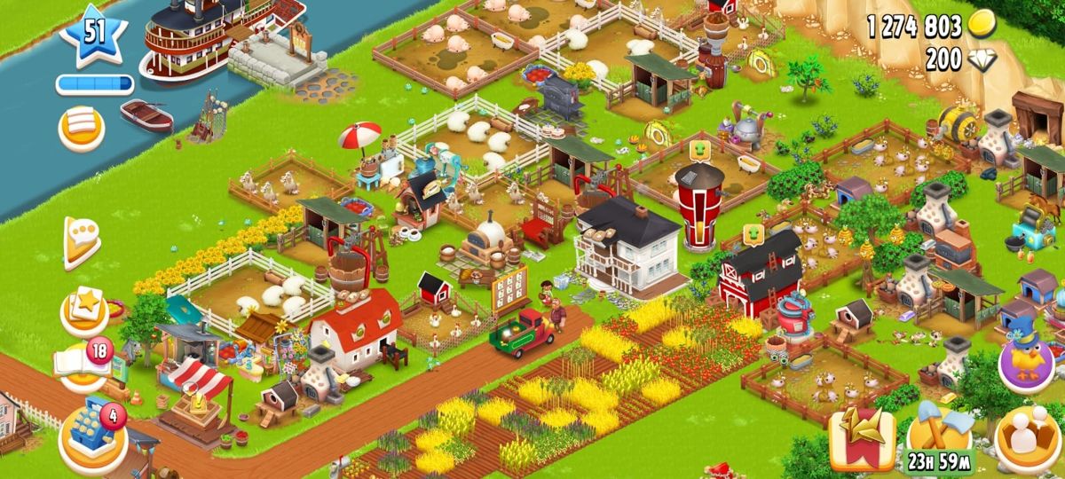 #134 Level 50✨ Barn 3000✨ Silo 800 ✨1M Coins ✨ Tools Land Expansion In Barn ⚡